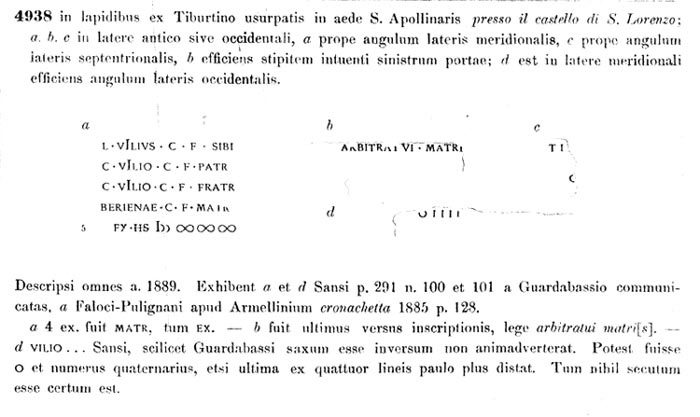 Corpus Inscriptionum Latinarum - Vol XI/2-