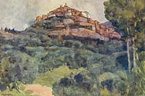 Trevi, Acquarello, 1918