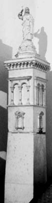 Trevi, Italy. Chiesa di S. Emiliano. Bozzetto del campanile.