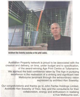 Trevi - Architect Ken Sowerby at the print centre