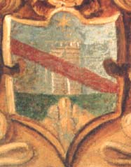 Trevi - Chiostro di S. Francesco, Stemma della Famiglia Salvi