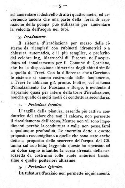 Trevi - Per l'acquedotto, di Carlo Francesconi - 1924