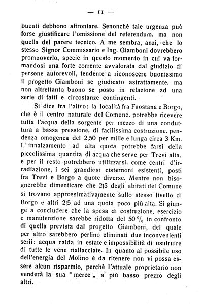 Trevi - Per l'acquedotto, di Carlo Francesconi - 1924