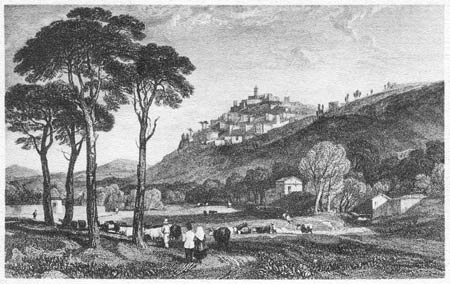 Trevi, stampa inglese, 1832