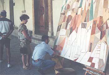 Trevi, Italy - Pittori: Sergio Moriconi in estemporanea