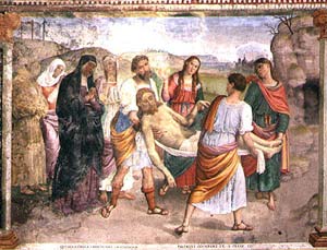 Trevi, Madonna delle Lacrime, Deposizione (Giovanni Spagna)