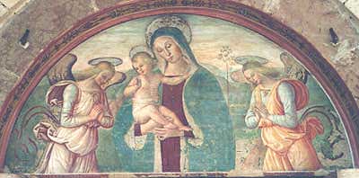 Trevi, Chiesa di S.Martino - Lunetta di Tiberio di Assisi