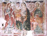 Trevi, Bovara: Bartolomeo da Miranda, affresco
