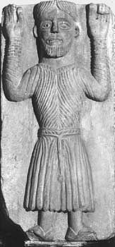 Bovara, Abbazia di S. Pietro - Caariatide asportata