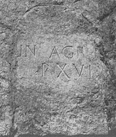 Trevi - Chiesa di s.Andrea di collecchio. Epigrafe classica 2