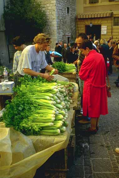 Trevi, Italy. Mostra mercato del Sedano Nero.