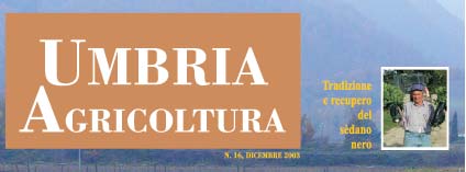 Umbria Agricoltura con l'articolo sul Sedano Nero di Trevi
