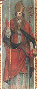 Trevi -Chiesa di S. Maria di Pietrarossa - Anta di armadio - S. Emiliano