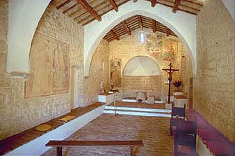 Trevi, Italy. Chiesa di S. Pietro a Pettine. Interno