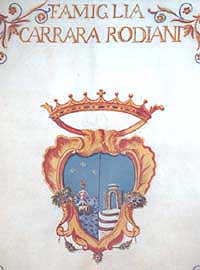 Trevi -Archivio comunale - Stemma Carrara Rodiani