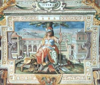 Trevi, Italy, Villa Fabbri - La Letteratura