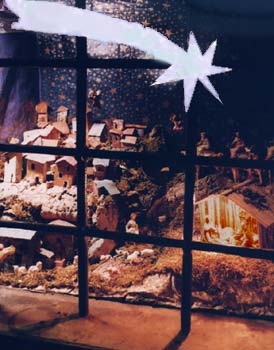 Trevi, Presepio in una finestra