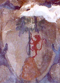 Trevi, Italy, Ex convento di S. Francesco, stemma Paolelli